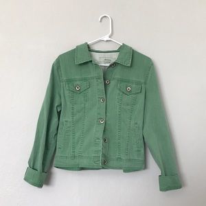 Light Green Denim Jacket